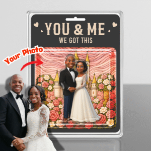 Personalized Wedding Figure Acrylic Plaque - Rose Castle