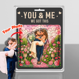 Personalized Wedding Figure Acrylic Plaque - Sweet Garden