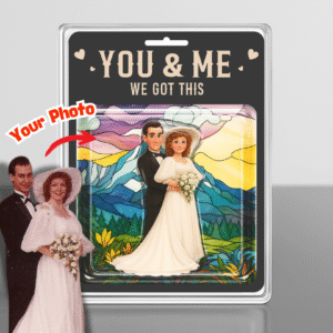 Personalized Wedding Figure Acrylic Plaque - Echo Valley