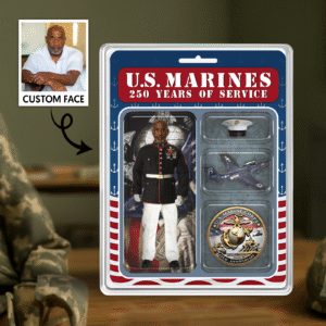 Personalized US MARINE CORPS 250th Years Of Service Figure Style Acrylic Plaque