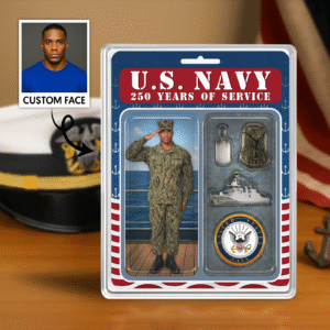 Personalized US NAVY 250th Years Of Service Figure Style Acrylic Plaque
