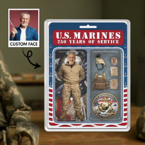 Personalized US MARINE CORPS 250th Years Of Service Figure Style Acrylic Plaque