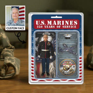 Personalized US MARINE CORPS 250th Years Of Service Figure Style Acrylic Plaque