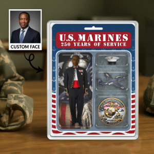 Personalized US MARINE CORPS 250th Years Of Service Figure Style Acrylic Plaque