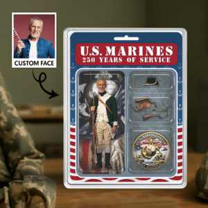 Personalized US MARINE CORPS 250th Years Of Service Figure Style Acrylic Plaque - 1775 Uniform