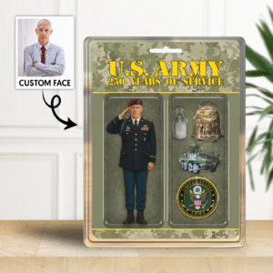 Personalized US ARMY 250th Years Of Service Figure Style Acrylic Plaque