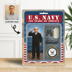 Personalized US NAVY 250th Years Of Service Figure Style Acrylic Plaque