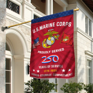 United States Marine Corps 250th Anniversary Flag