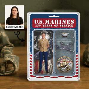 Personalized US MARINE CORPS 250th Years Of Service Figure Style Acrylic Plaque