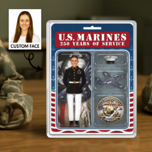 Personalized US MARINE CORPS 250th Years Of Service Figure Style Acrylic Plaque