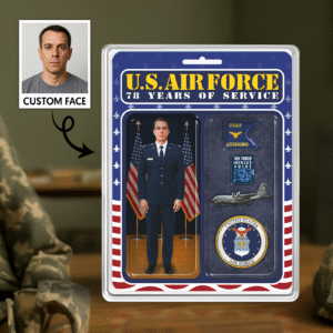 Personalized US AIR FORCE 78th Years Of Service Figure Style Acrylic Plaque