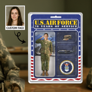 Personalized US AIR FORCE 78th Years Of Service Figure Style Acrylic Plaque
