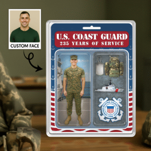Personalized US COAST GUARD 235th Years Of Service Figure Style Acrylic Plaque